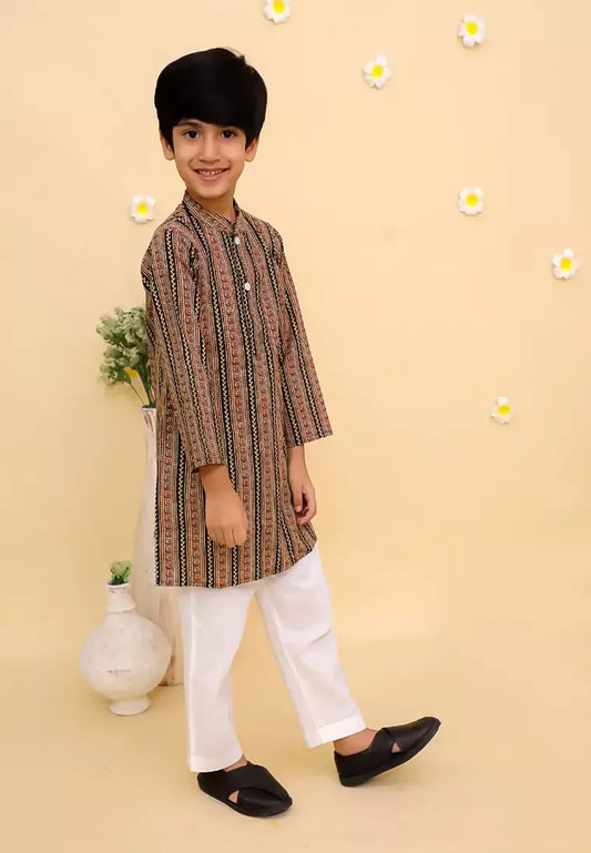 Ethnic Printed Kurta Pajama