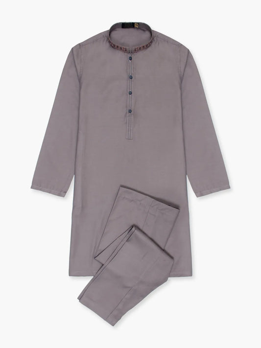 Elegant Grey Kurta Shalwar