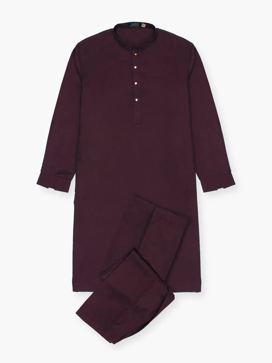 Elite Maroon Shade Kurta Shalwar