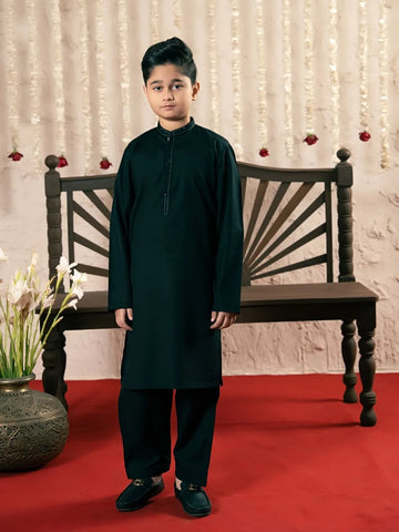 Classic Dark Green Kurta Shalwar