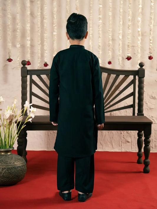 Classic Dark Green Kurta Shalwar